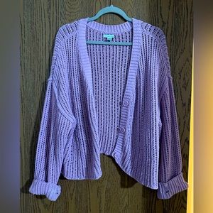 American Eagle purple sweater